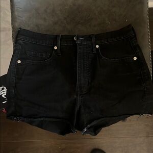 Black Denim Shorts